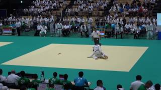 2018IH 男子柔道個人 60kg級 3回戦 加賀谷 大曲農（秋田県） 対 関野 東海大甲府（山梨県）