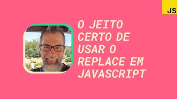 O jeito certo de usar o método replace em JavaScript #cortes