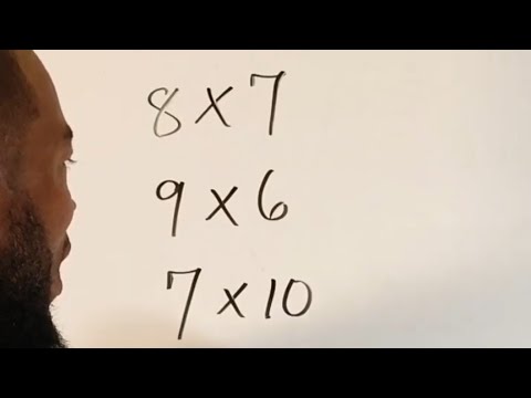 Mental Calculations | Using fingers to multiply unit digits.