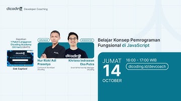 Dicoding Developer Coaching #68: Back-End | Belajar Konsep Pemrograman Fungsional di JavaScript