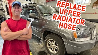 (1999-2004) Jeep Grand Cherokee UPPER RADIATOR HOSE Replacement (4.0 Engine)