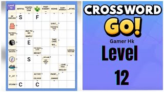 Crossword Go level 12 Walkthrough Solution 