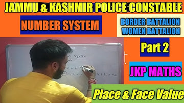 JKP Constable Live Class || Alerts Key || Number System Introduction Part 2 || Maths Class For JKP