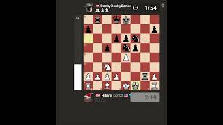 Hikaru Losing to DonkeyDonkey #chess #siciliandefense #chessopening #twitch #chessstrategy #music