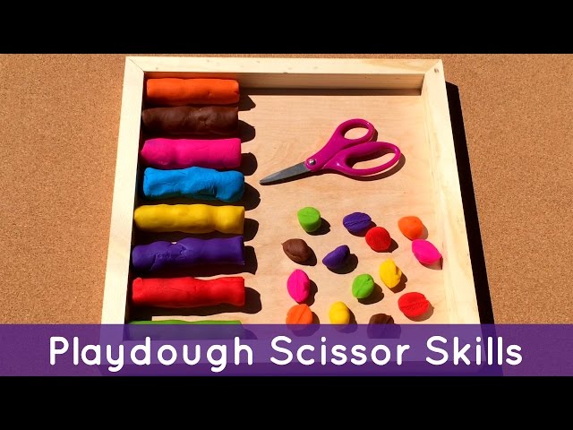 2nd edition] One tip for introducing scissors: Use playdough!