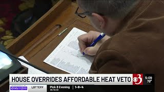 Vermont House overrides governor's veto of Affordable Heat Act