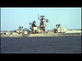 Russian Kresta Class cruiser and 'F' Class submarines underway in the Mediterrane...HD Stock Footage