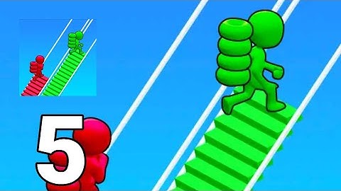 Bridge race - Level 41-50 Gameplay Walkthrough Part 5 (iOS Android)