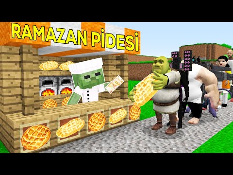 KÜÇÜK ZOMBİ RAMAZAN PİDESİ SATIYOR (işimiz ters gitti?) 😱 - Minecraft