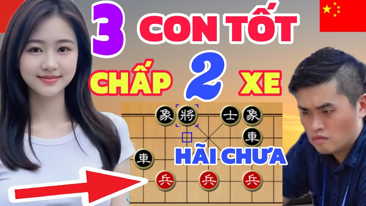 Cờ tướng - Trời ơi! EM GÁI VIỆT đi 3 tốt chấp luôn 2 xe, Trận CHUNG KẾT mãn nhãn