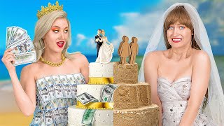 RICH VS BROKE BRIDE || Funny Wedding And Pregnancy Moments And Awkward Situations by 123 GO SERIES