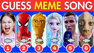 GUESS MEME & WHO'S SINGING 🎤🎵 🔥 | Lay Lay, Salish Matter, Gega, MrBeast, Elsa, Freddy Fazbear, Mario