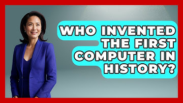 Who Invented The First Computer In History? - Firsts of the World