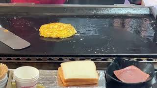 Myeongdong Hamburger Toast┃Myeongdong Street Food┃Korean Street Food