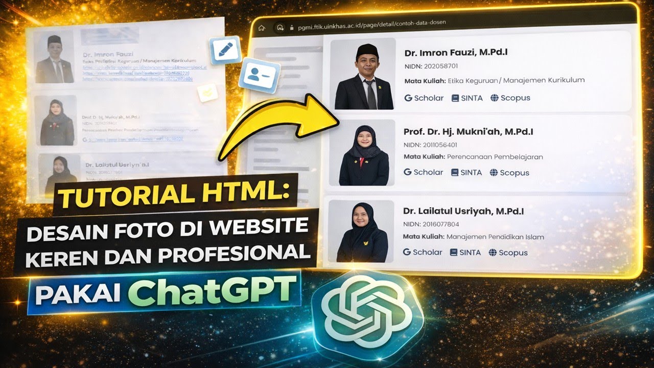 Tutorial HTML: Desain Foto di Website Keren dan Profesional Pakai ChatGPT