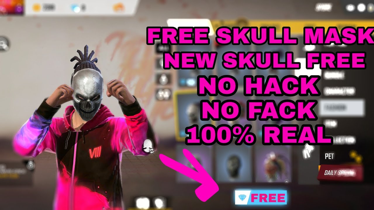 Buy free new SKULL mask | Free Fire new  skull mask | skull mask
