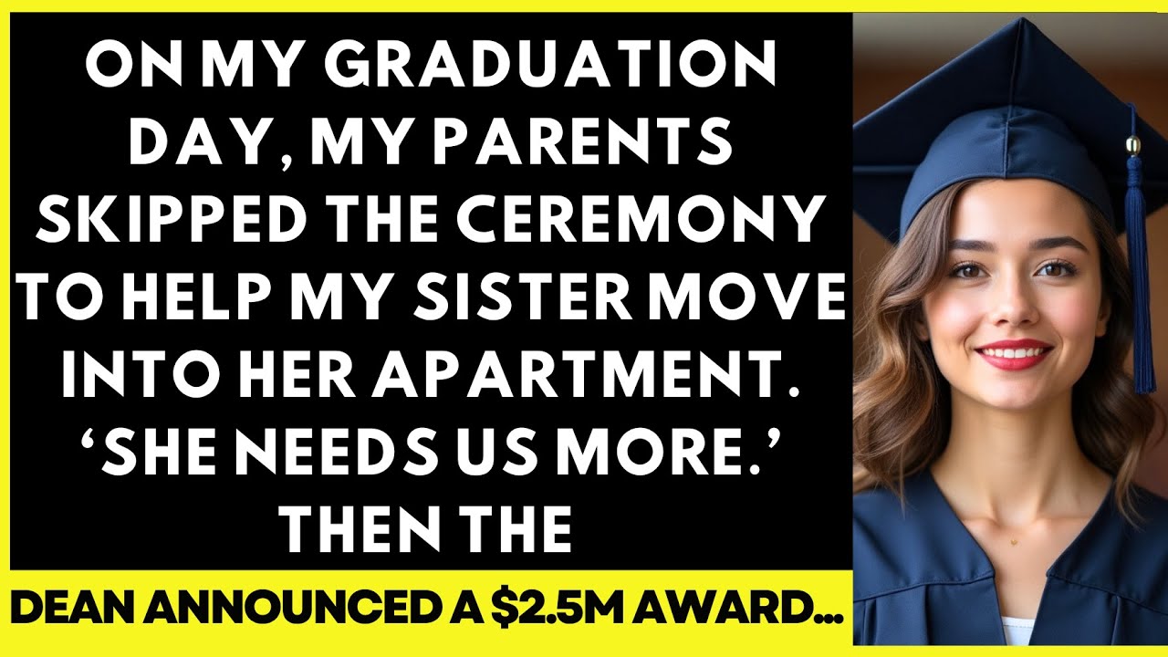 В день моего выпускного родители пропустили церемонию, чтобы помочь моей сестре переехать в ее кв...