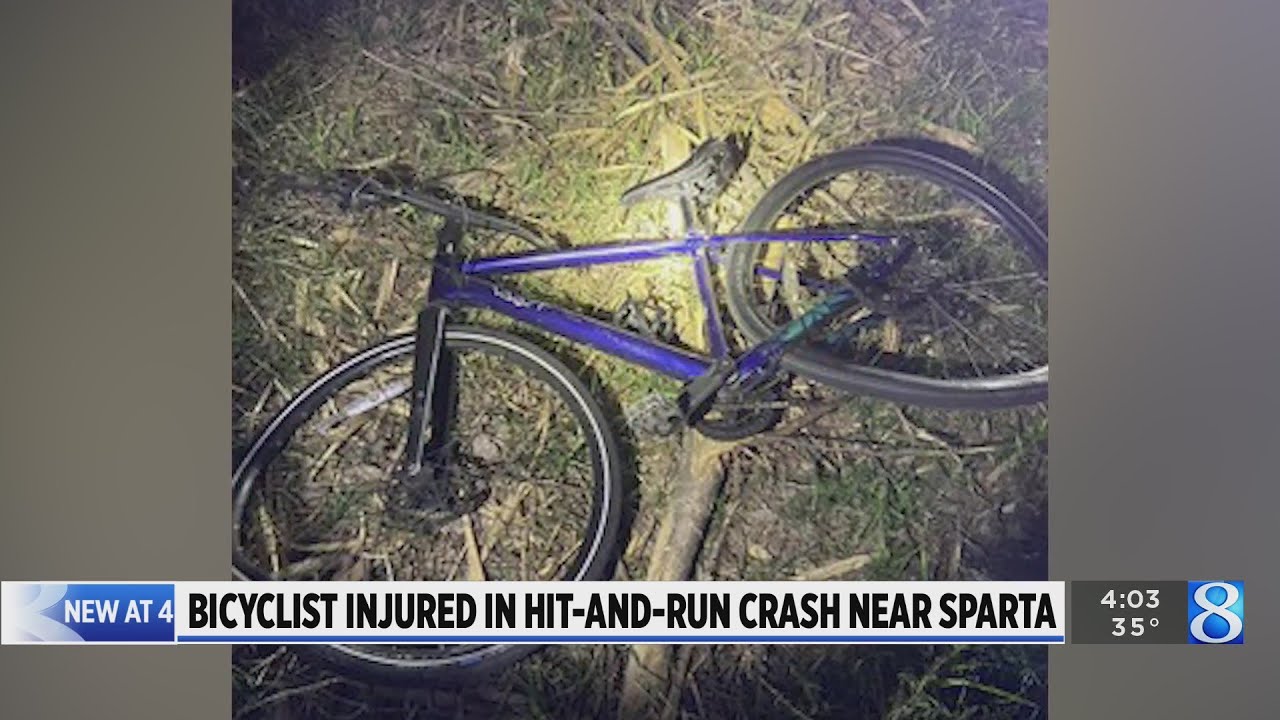 Bicyclist injured in hit-and-run crash near Sparta - YouTube