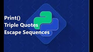 Print statement | Escape sequences | Triple Quotes | in Hindi