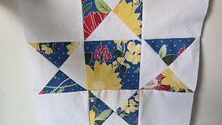 Block 1 of my Summer Sampler Quilt Pattern