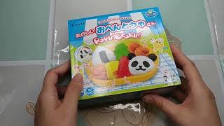 【開箱食玩】知育菓子  熊貓便當小達人 DIY 手作 日本食玩  DIY Popin Cookin