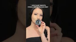🖤 HOW TO GET SMOOTH, STREAK-FREE BLACK FACE PAINT 🖤