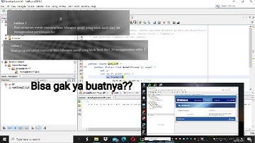 Tutorial cara menampilkan program bilangan ganjil yang lebih kecil dari 20 #netbeans#fordan while