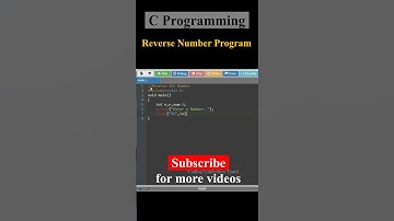 Reverse Number Program | C Programming