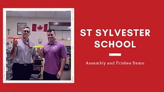 Assembly and Frisbee Demo at St Sylvester School