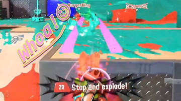 [Splatoon 3] - Reefslider glitch. Damage goes forward after dropping down.