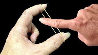 EASY BUT AMAZING TRICK WITH RUBBER BAND