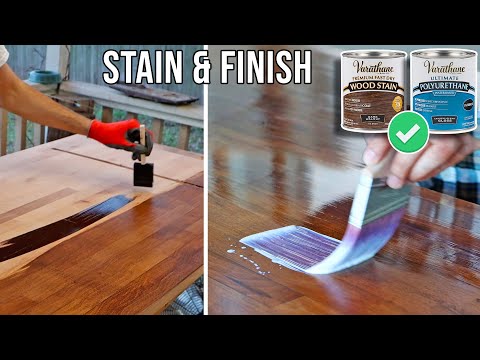 Stain & Finish Wood Like A Pro Step By Step + Tips & Tricks...