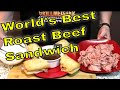 World's Best Roast Beef Sandwich with Tiger Sauce!