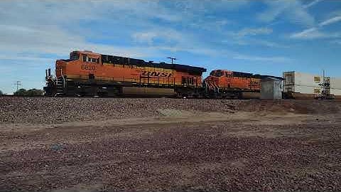 EB BNSF Domestic Intermodal/Port Stack Train At Minneola CA! #bigbossrailfanner