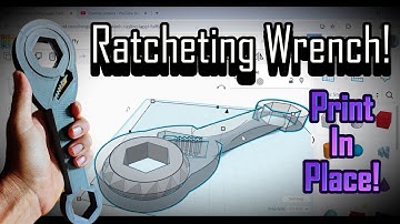 Tinkercad Tutorial! Ratcheting wrench! Print In place! Yay!