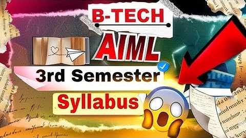 📚 B-Tech AIML 3rd Semester Syllabus 2025 | Complete Guide 📚  @Engineerdude-g6m 