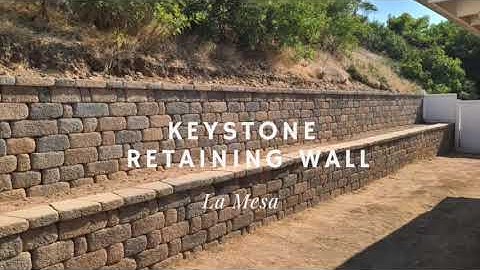 La Mesa Home - Keystone Retaining Wall by Need For Build