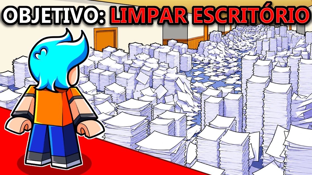 Fui FORÇADO a LIMPAR Todo o ESCRITÓRIO do FBI no Roblox