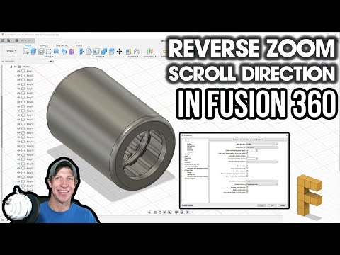 REVERSE ZOOM Scroll Direction in Autodesk Fusion 360!