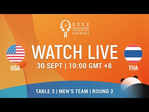  LIVE! | T3 | USA vs THA | MT Grp 1 Rd 2 | 2022 World Team Championships Finals Chengdu
