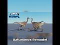 Gallimimus Remodel!! | Roblox Jurassic Blocky