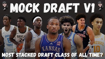 NBA 2026 MOCK DRAFT 1.0 (FIRST ROUND EDITION)