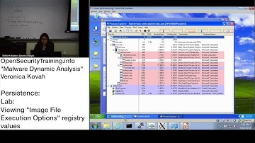 Dynamic Malware Analysis D1P16 Persistence Lab Image File Execution Options