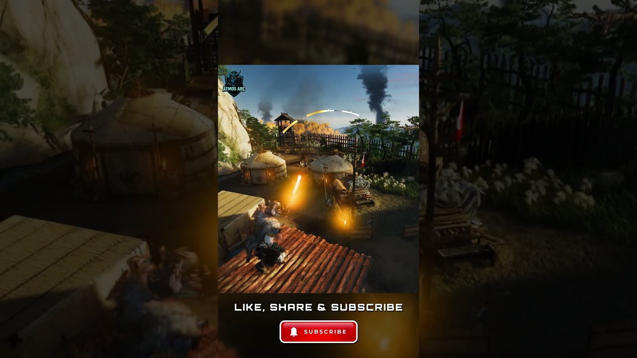 Jin Sakai Uses Bombs to Kill Mongol Leader | Ghost of Tsushima Stealth Kill Shorts | 