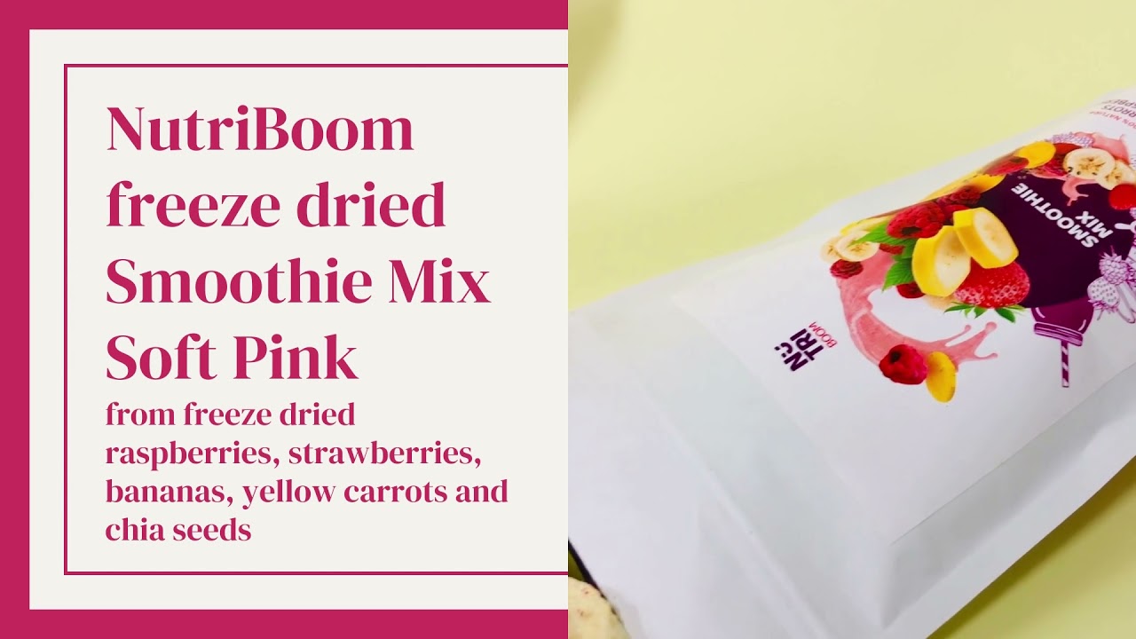 NutriBoom freeze dried smoothie mix Soft Pink