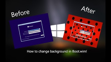 How to change background in WinPE!