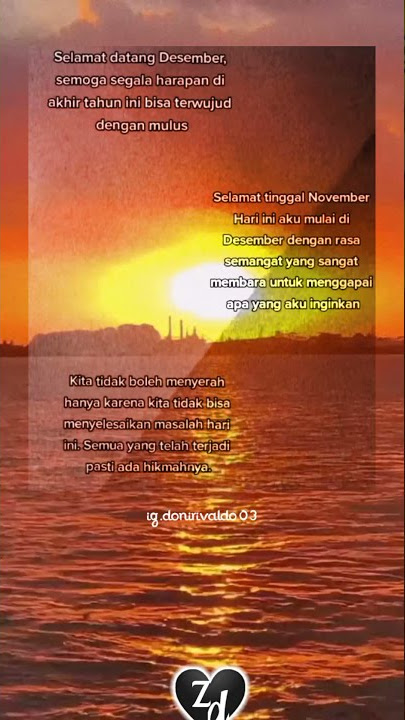 Welcome Desember|story wa keren 30 detik|kata ucapan bulan Desember