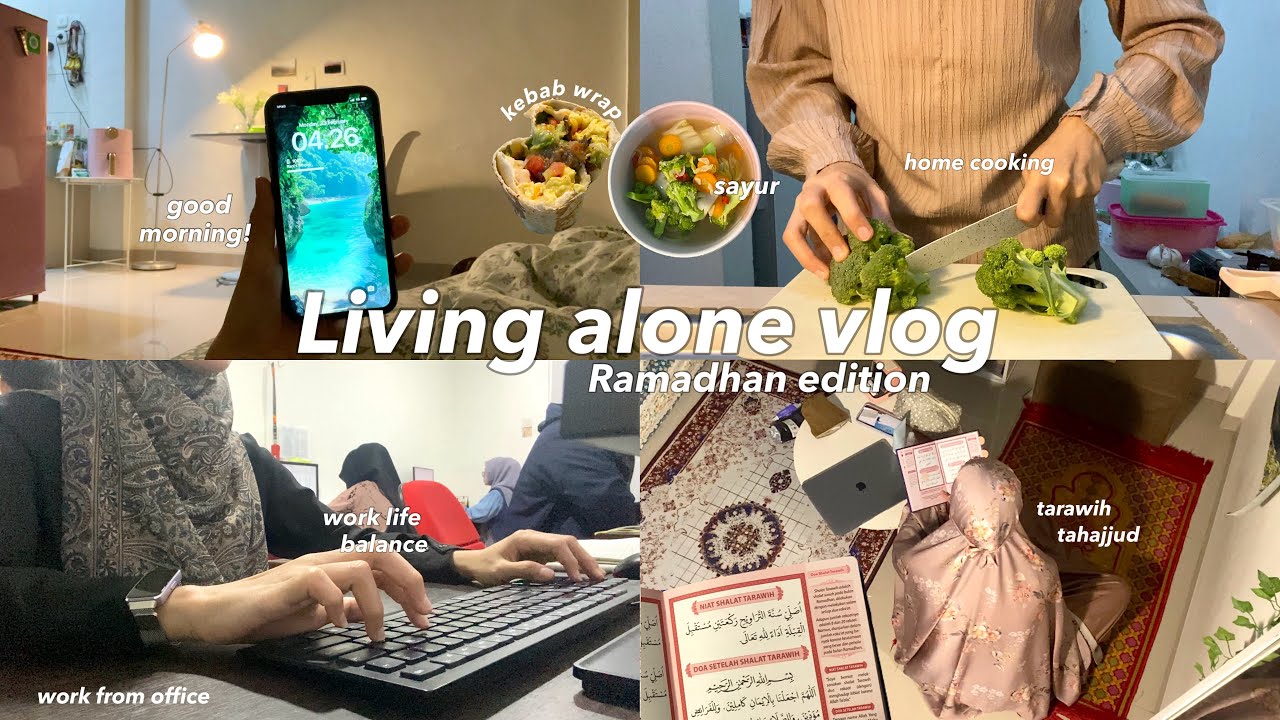 Living alone in Indonesia: 4am Ramadhan morning routine, tahajjud, home cooking, work life balance