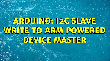 Arduino: i2c slave write to ARM powered device master