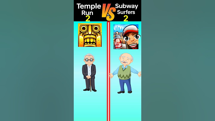 So sánh temple run với subway surfers năm 2024